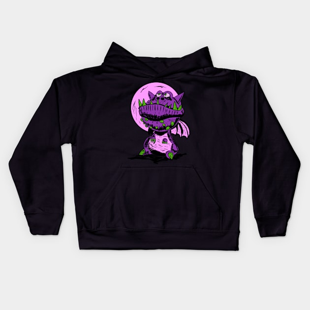 The Dragon Monster Kids Hoodie by RG Illustration